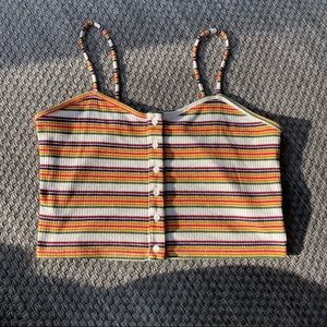 Super cute Urban Outfitters multi-colored striped top